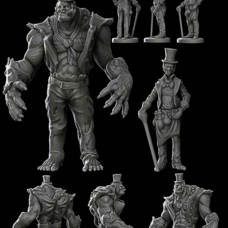 Jekyll & Hyde 3D打印模型|Jekyll & Hyde