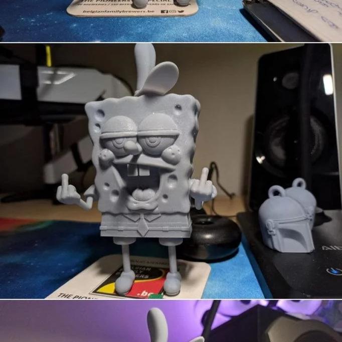 傲慢的海绵宝宝3D打印模型|Haughty SpongeBob