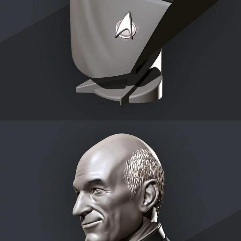 Eastman – 哥谭之影 邓肯·皮卡德立体制作模型|Eastman – Picard Bust