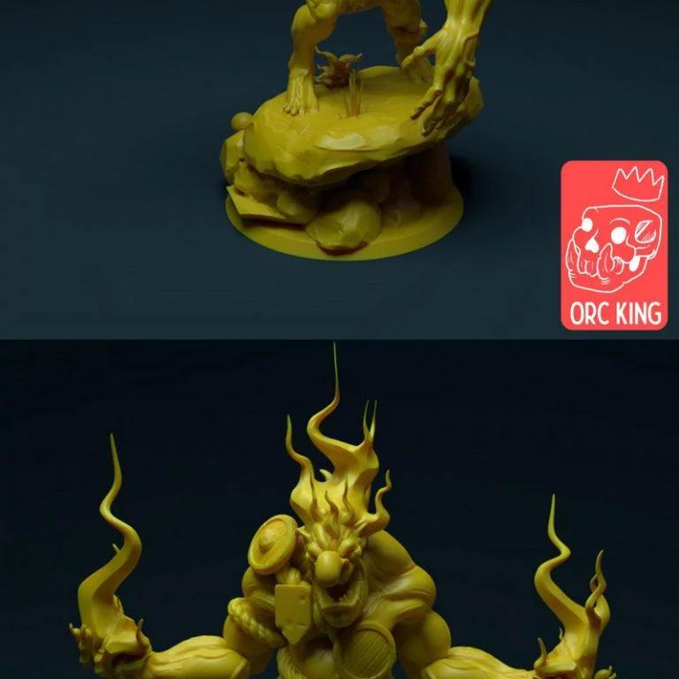 火龙 trolls 3D打印模型|Fire Trolls