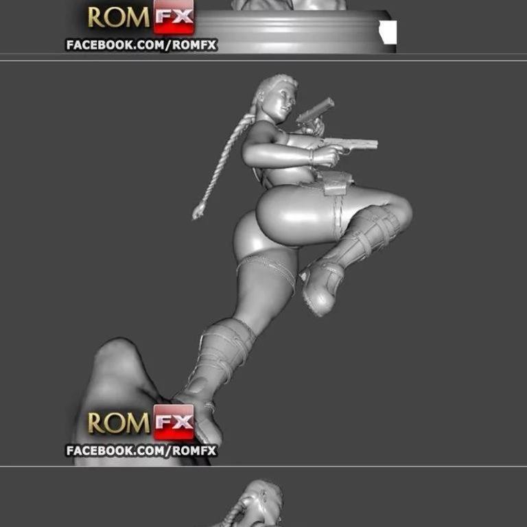 Tomb Raider 莱拉·克罗夫特 3D打印模型|﻿Lara Croft Sexy Tomb Raider