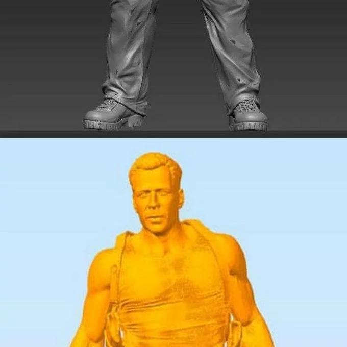 《致命武器：布鲁斯·威利斯》3D打印模型|Bruce Willis – Die Hard