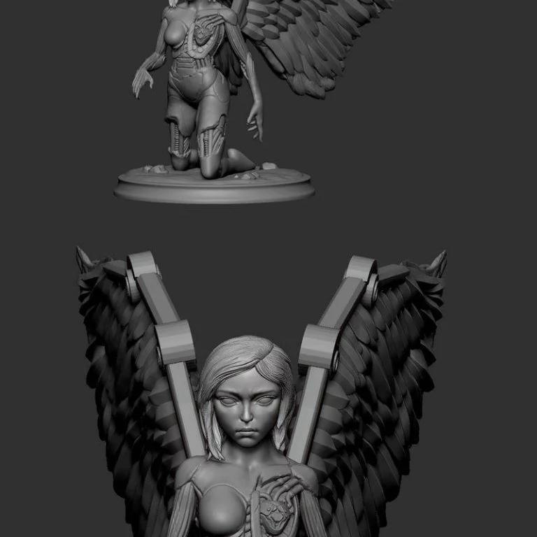 Alita战甲雕像 3D打印模型|Alita Battle Angel Statue