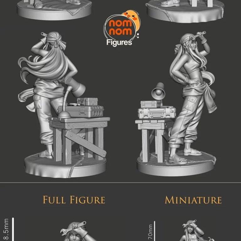 全金属铝chemist Winry Rockbell 3D打印模型|Winry Rockbell – Full Metal Alchemist