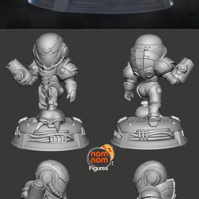 超维战士萨姆斯 3D打印模型|Chibi Samus – Metroid