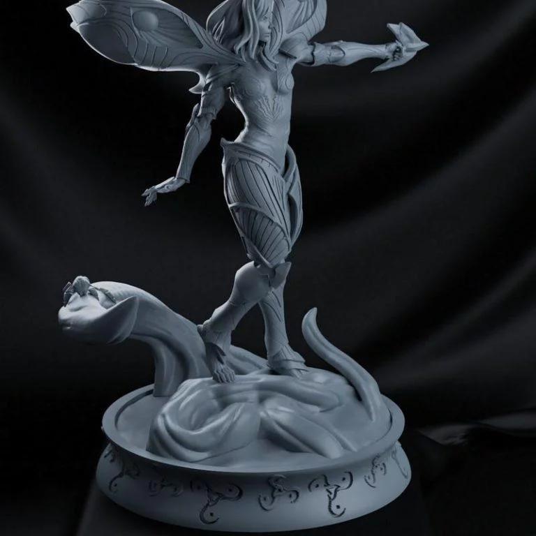 动漫《英雄联盟》角色Kai’sa 3D打印模型|Kai’sa