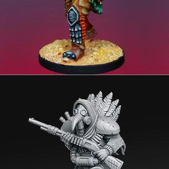 Croweye – 从废土中崛起的3D打印角色模型|Croweye – From Wasteland