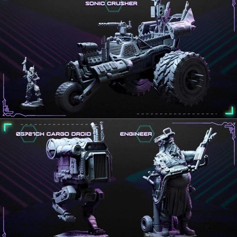 核废土（科幻）——迷你模型|Nuclear Wasteland (Sci-fi) – Miniatures