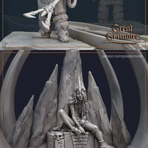 《冰之林秘典》3D打印模型集|Great Grimoire The Frozen Grove – Complete February 2021