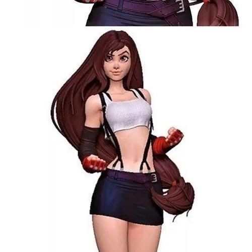 Tifa Lockhart 3D打印模型|Tifa lockhart statue