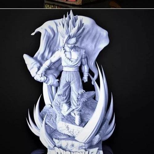 龙珠超 SSJ2 皮卡丘 3D打印模型|GOHAN SSJ 2