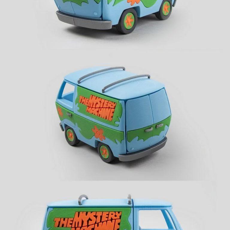 可折叠神秘机器——苏茜侦探3D打印模型|Foldable Mystery machine – Scooby Doo