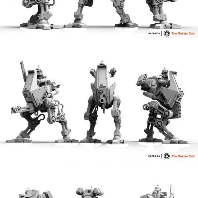 Valour Korps – 步行建造者 3D打印模型|Valour Korps – Walker Builder