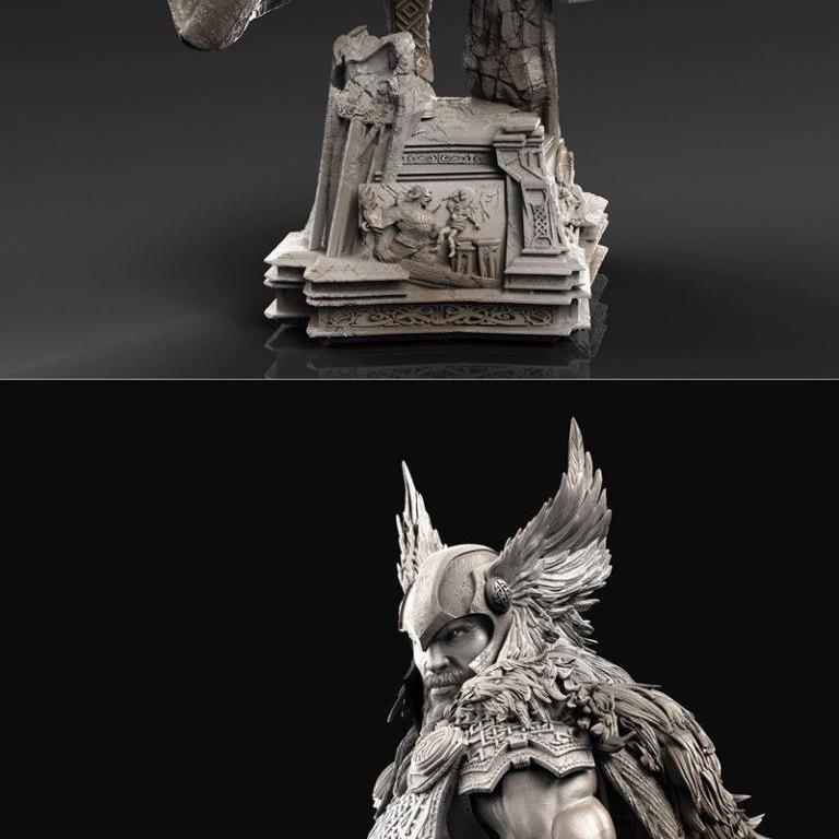 托尔 - 北欧战神 3D打印模型|Thor – Celtic Warrior