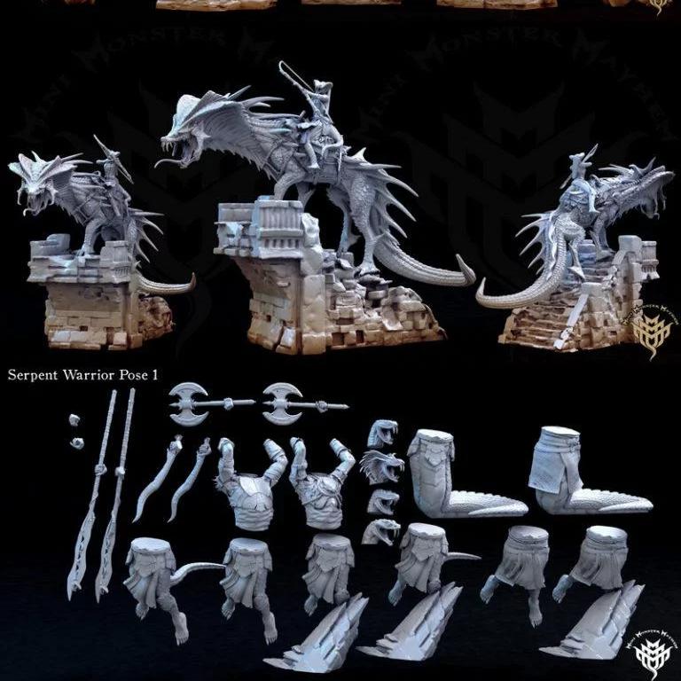 2021年小怪物混乱 《蛇眼》3D打印模型|July 2021 Mini Monster Mayhem Miniature – Eye of the serpent