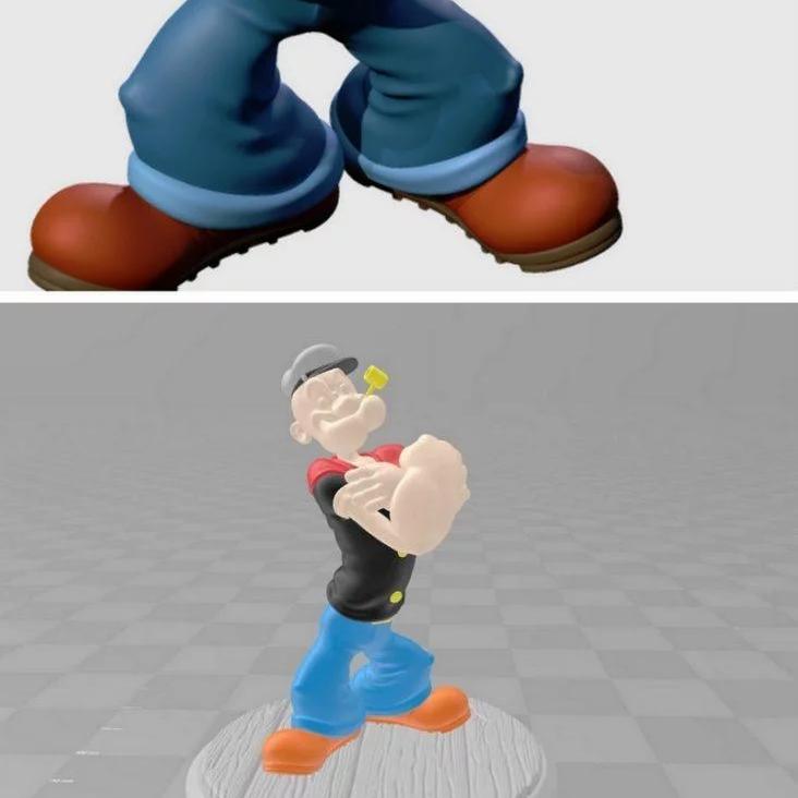 Popeye 3D打印模型|Popeye The Sailor