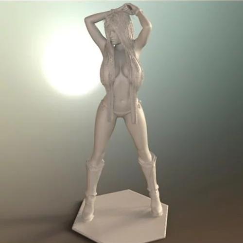 热辣少女动漫角色3D打印模型|Hot sexy girl