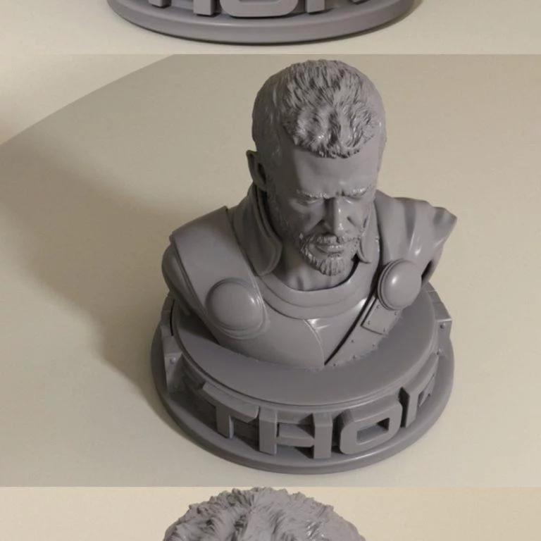 雷霆之怒：雷神3D打印模型|Thor bust