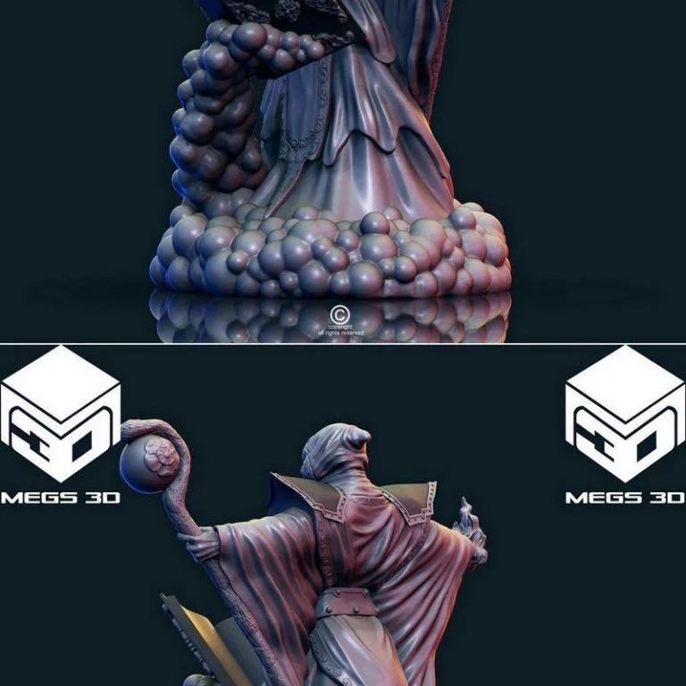 女法师3D打印模型|Female Mage