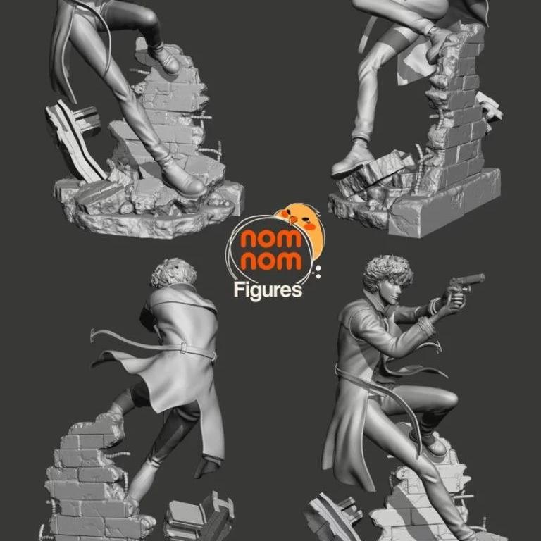 牛仔贝波：Spike Spiegel 3D打印模型|Spike Spiegel – Cowboy Bebop