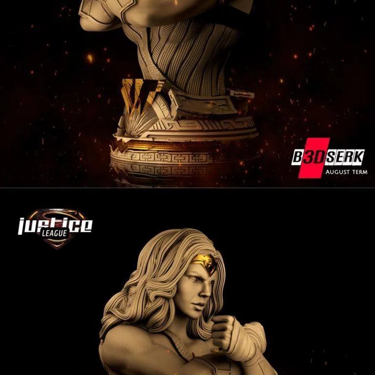 B3dserk Studios – 旺达·玛丽亚 3D打印模型|B3dserk Studios – Wonder Woman Bust