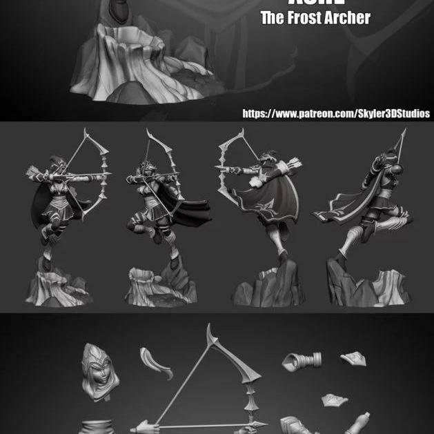 英雄联盟：亚索 3D打印模型|Ashe – League of Legend