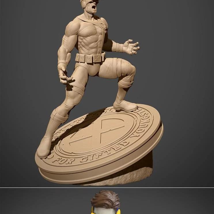Cyclops - X战警 - 3D打印模型|Cyclops – X-men / Fanart – Speed Modeling
