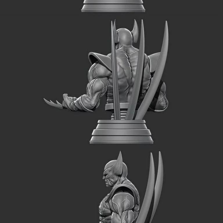 金刚狼立体模型|Wolverine Bust