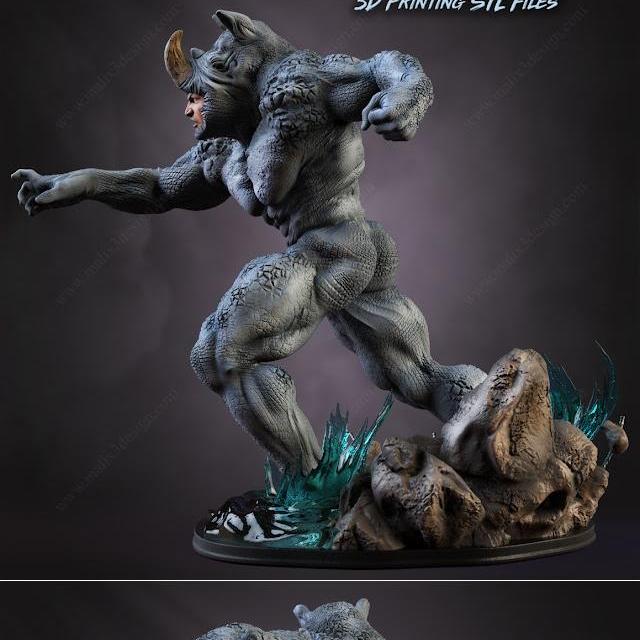 RHINO-原神-钟离 3D打印模型|RHINO