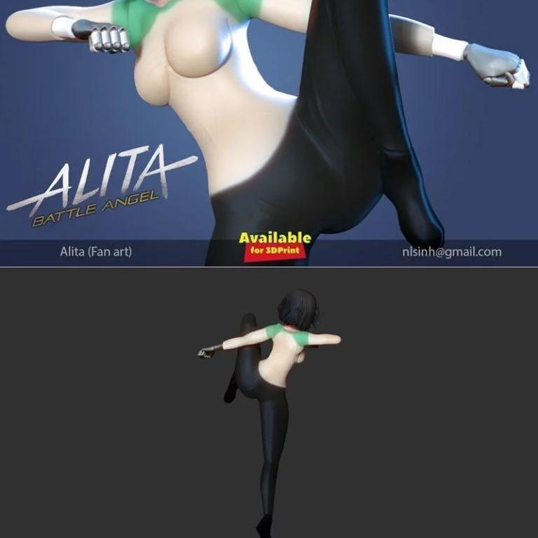 阿拉塔 3D打印模型|Alita – Battle Angel