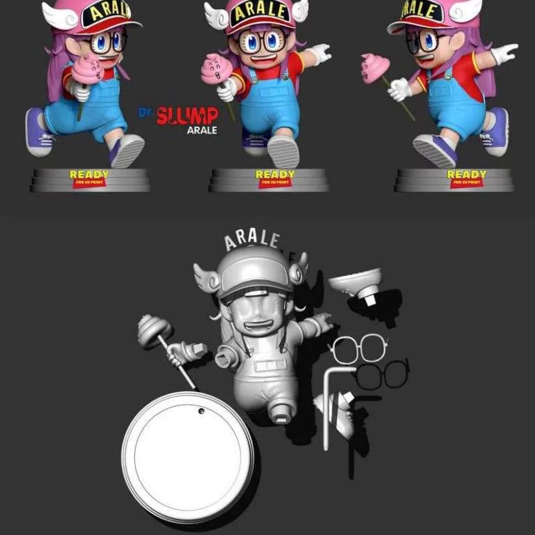 Dr Slump阿拉蕾 3D打印模型|Arale – Dr Slump