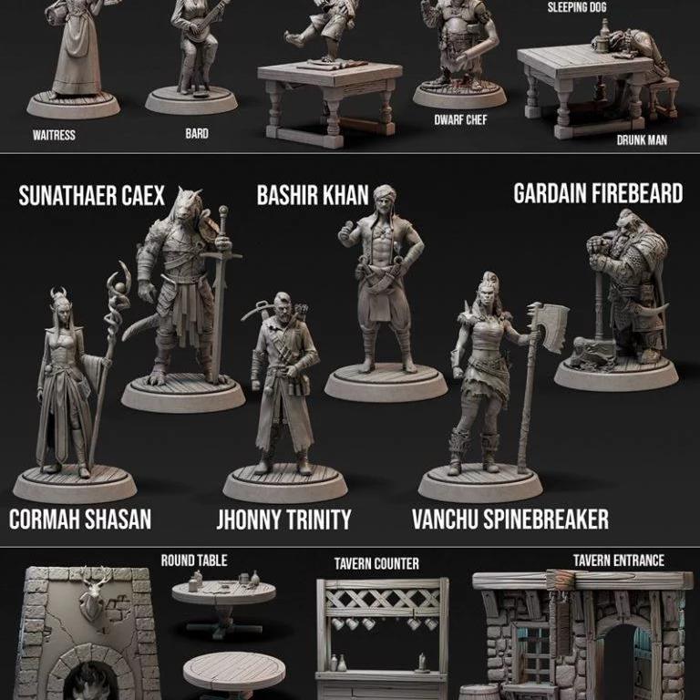 洛特工作室幻想世界-欢迎礼包2.0 3D打印模型集|Loot Studios Fantasy – Welcome Pack 2.0