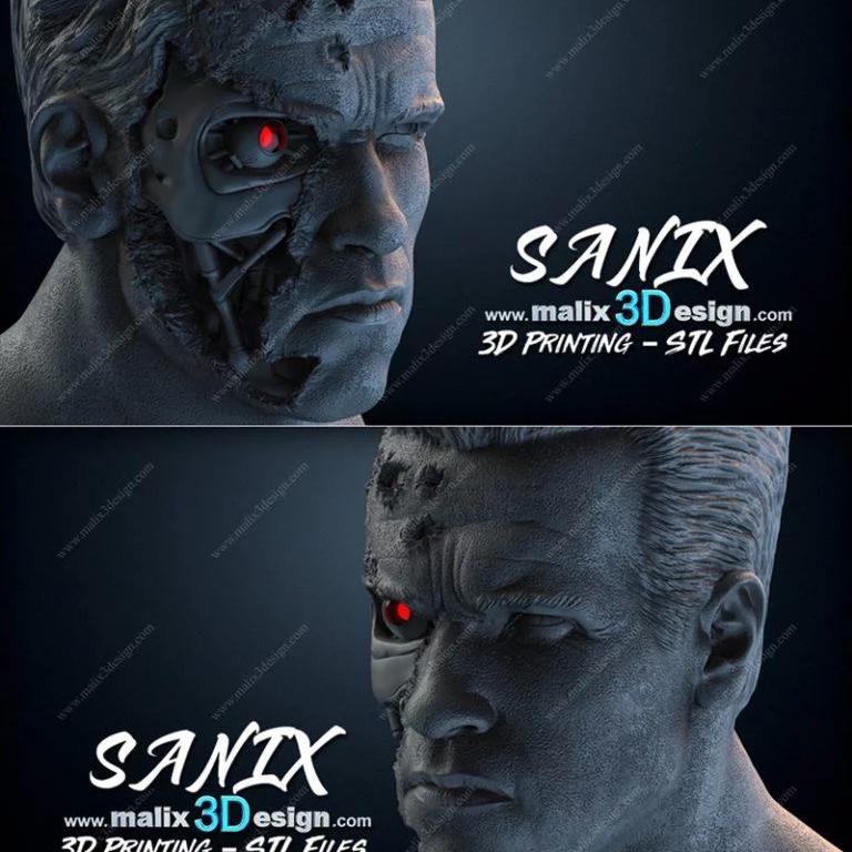 终结者系列3D打印模型|TERMINATOR Bust – 3D Print Model
