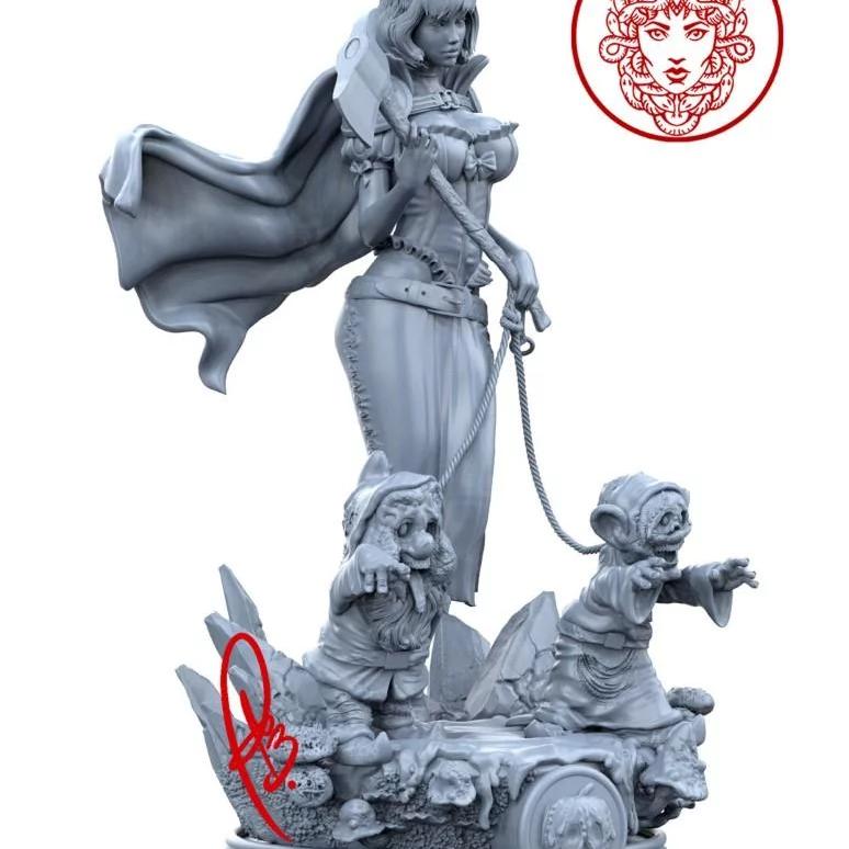 白雪公主 3D打印模型|Snow White– 3D Print Model