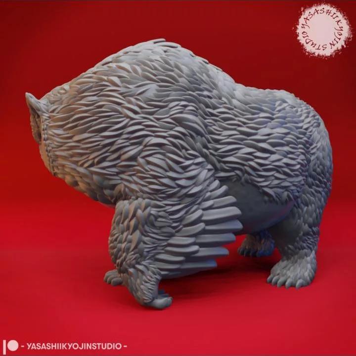 Obear - 3D打印桌游微型模型|Obear – Tabletop Miniature – 3D Print Model