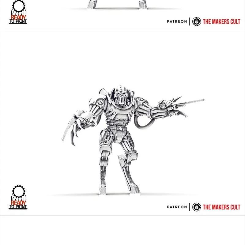 创客文化·2021年9月·3D打印模型：赛博朋克机器人设计集|The Makers Cult – September 2021 – 3D Print Model