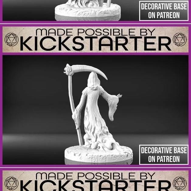 亡灵收割者——3D打印迷你模型|Grim Reaper – Tabletop Miniature – 3D Print Model