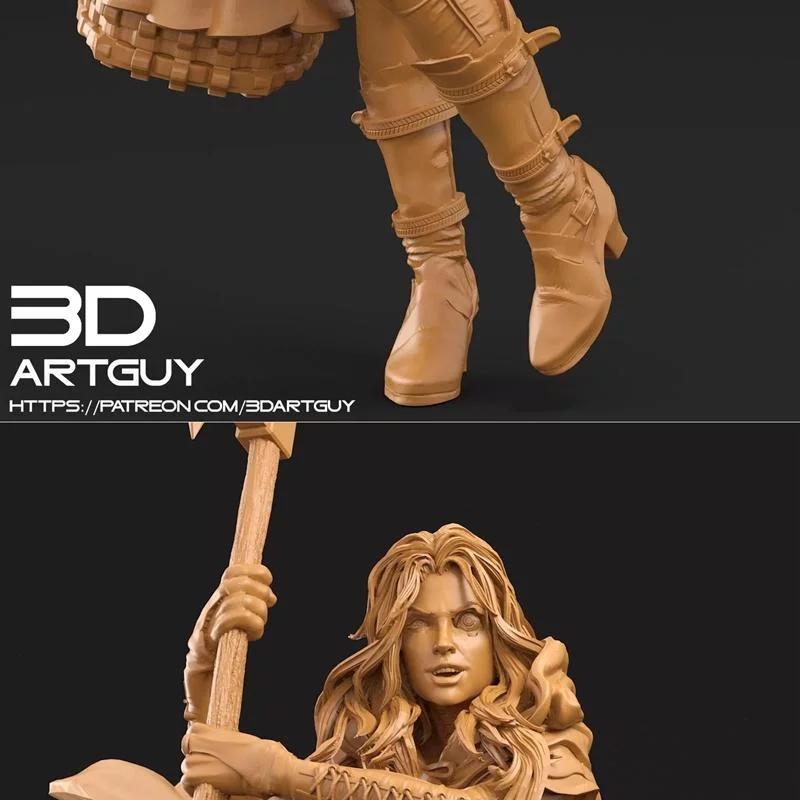 红衣少女 3D打印模型|Red Riding Hood – 3D Print Model
