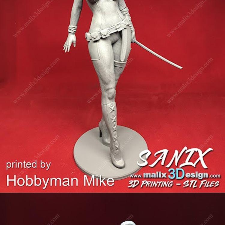 Lady Deadpool 3D打印模型|Lady DEADPOOL – 3D Print Model