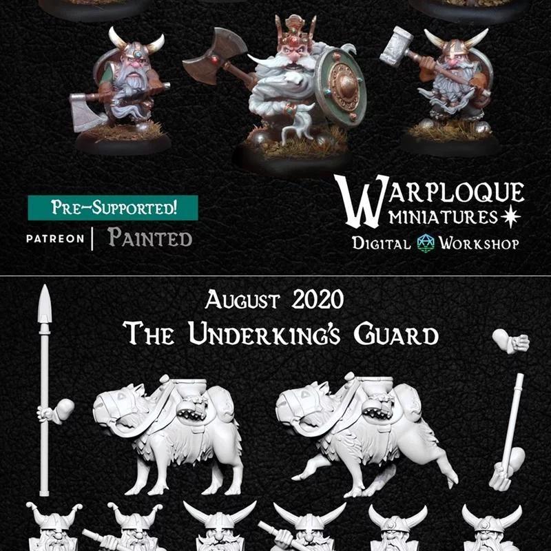 Warploque迷你模型——暗影王庭守卫部队|Warploque Miniatures – The Underkings Guard – 3D Print Model