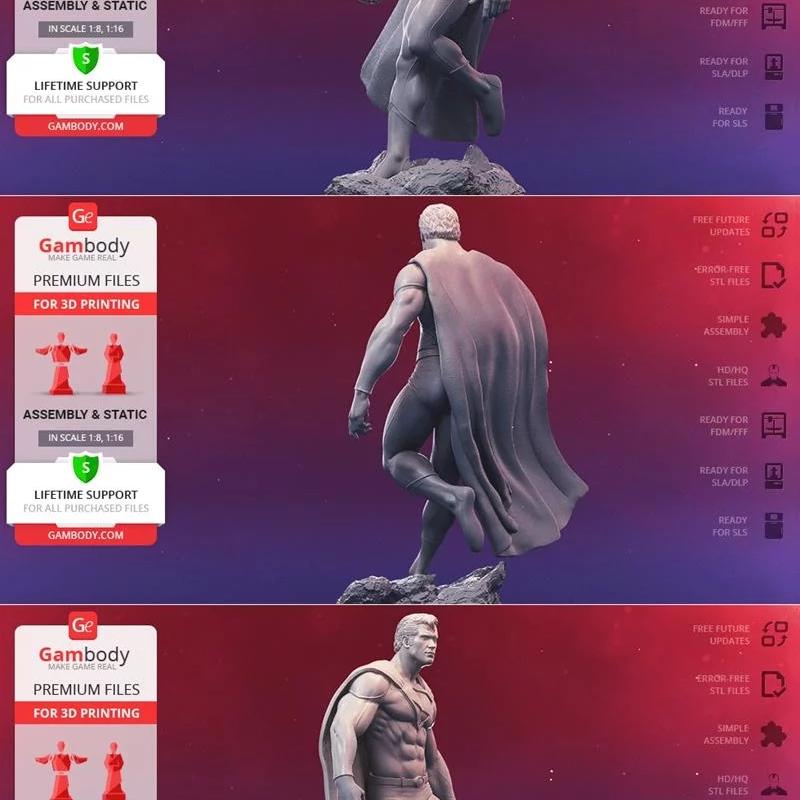 超人经典 3D打印模型|Superman Classic – 3D Print Model