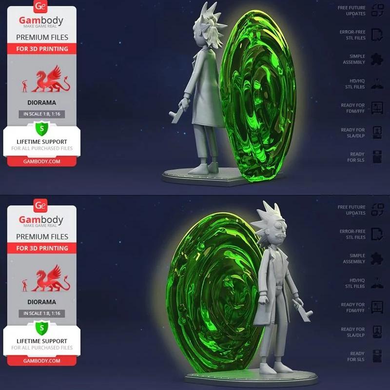 瑞克 3D打印模型|Rick – 3D Print Model