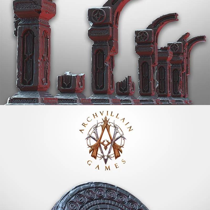 门户与支柱——3D打印动漫角色模型|Portal and Pillars – 3D Print Model