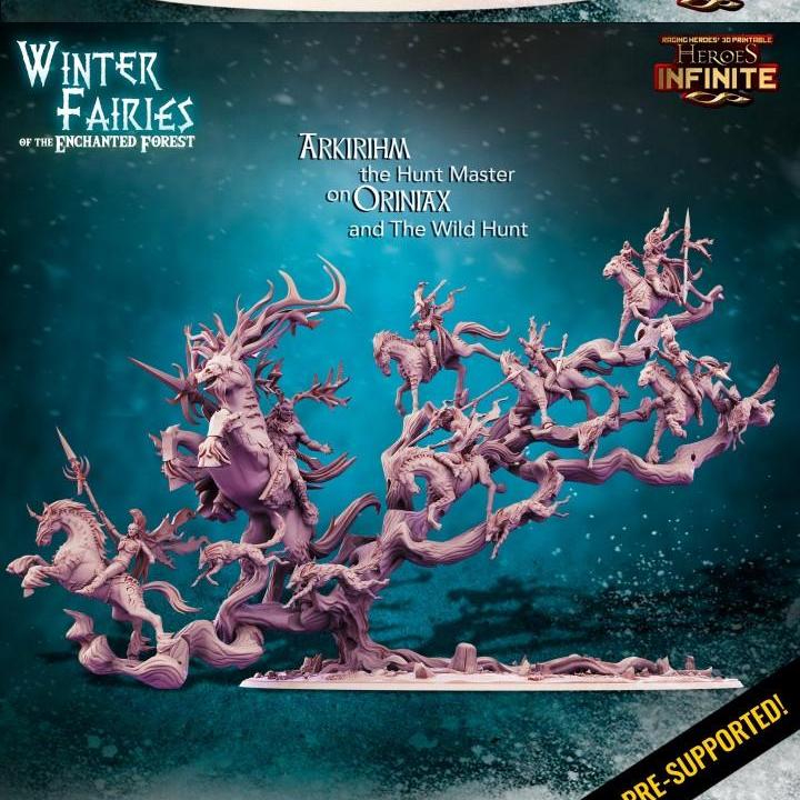 冬日精灵—— enchanted forest 3D打印模型|Heroes Infinite – Winter Fairies of the Enchanted Forest – 3D Print Model