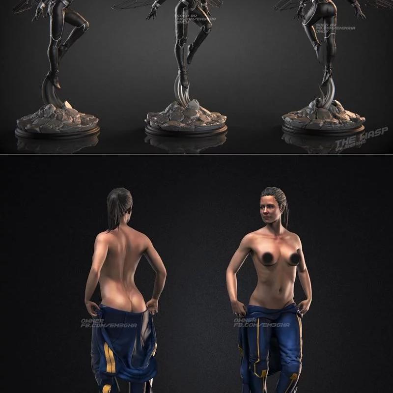 梅加·L——艾娃·莉莉——黄蜂——3D打印模型|Megha L – Evangeline Lilly – The Wasp – 3D Print Model