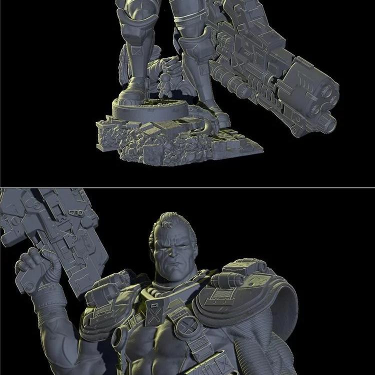 3D打印模型：赛博朋克2077 - 红色警戒角色模型|Cable – 3D Print Model