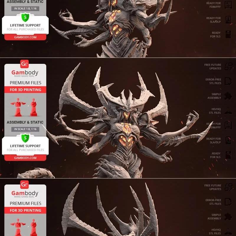 迪亚布罗 3D打印模型|Diablo – 3D Print Model