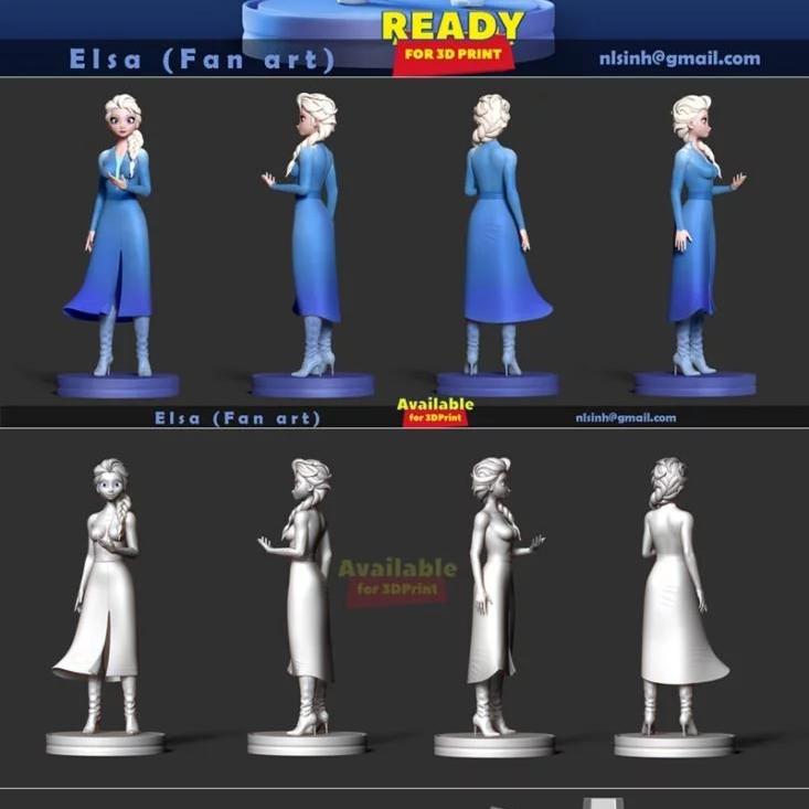 冰雪奇缘2 3D打印模型|Elsa – Frozen 2 – 3D Print Model