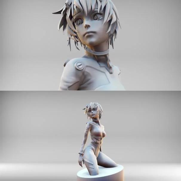 绫波丽 3D打印模型|Rei Ayanami – 3D Print Model