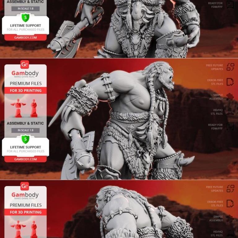 杜尔塔恩 3D打印模型|Durotan – 3D Print Model
